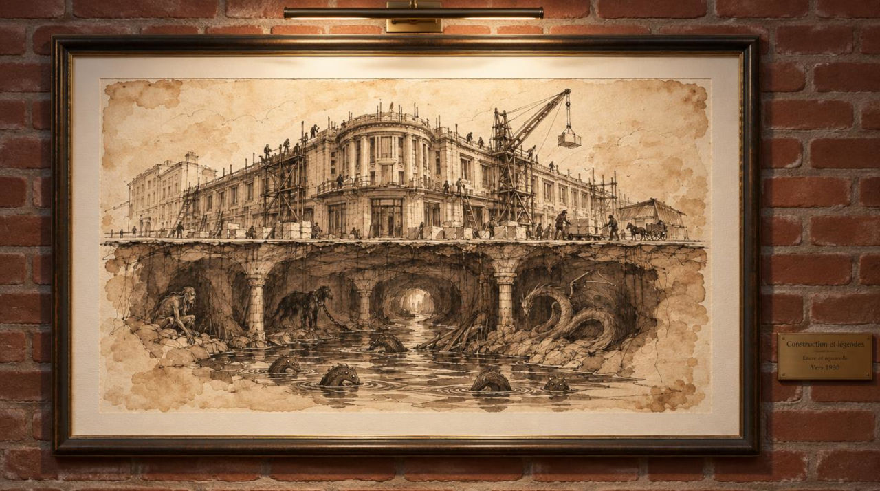 Le Palais des Beaux-Arts, bati sur le Coperbeek