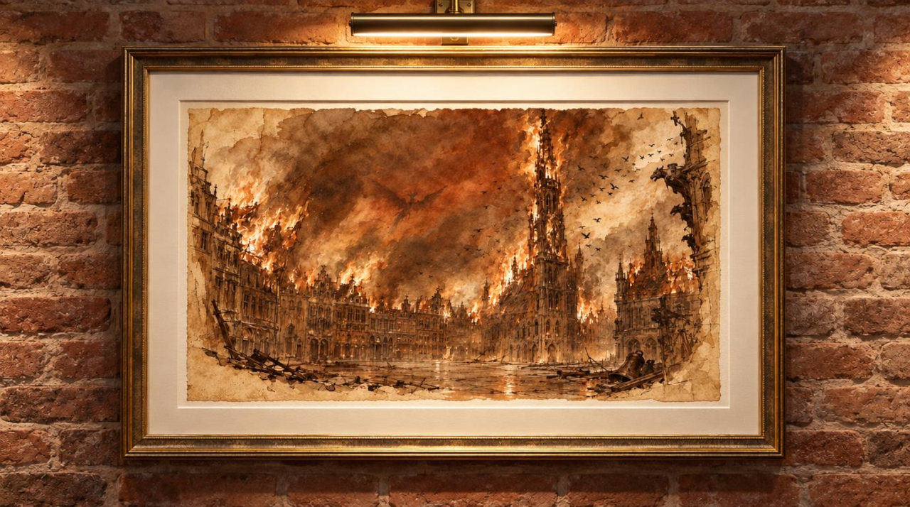 Incendie petite maison 1695
